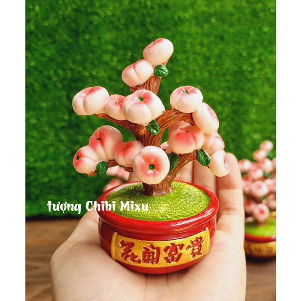 Chậu đào trường thọ 10cm